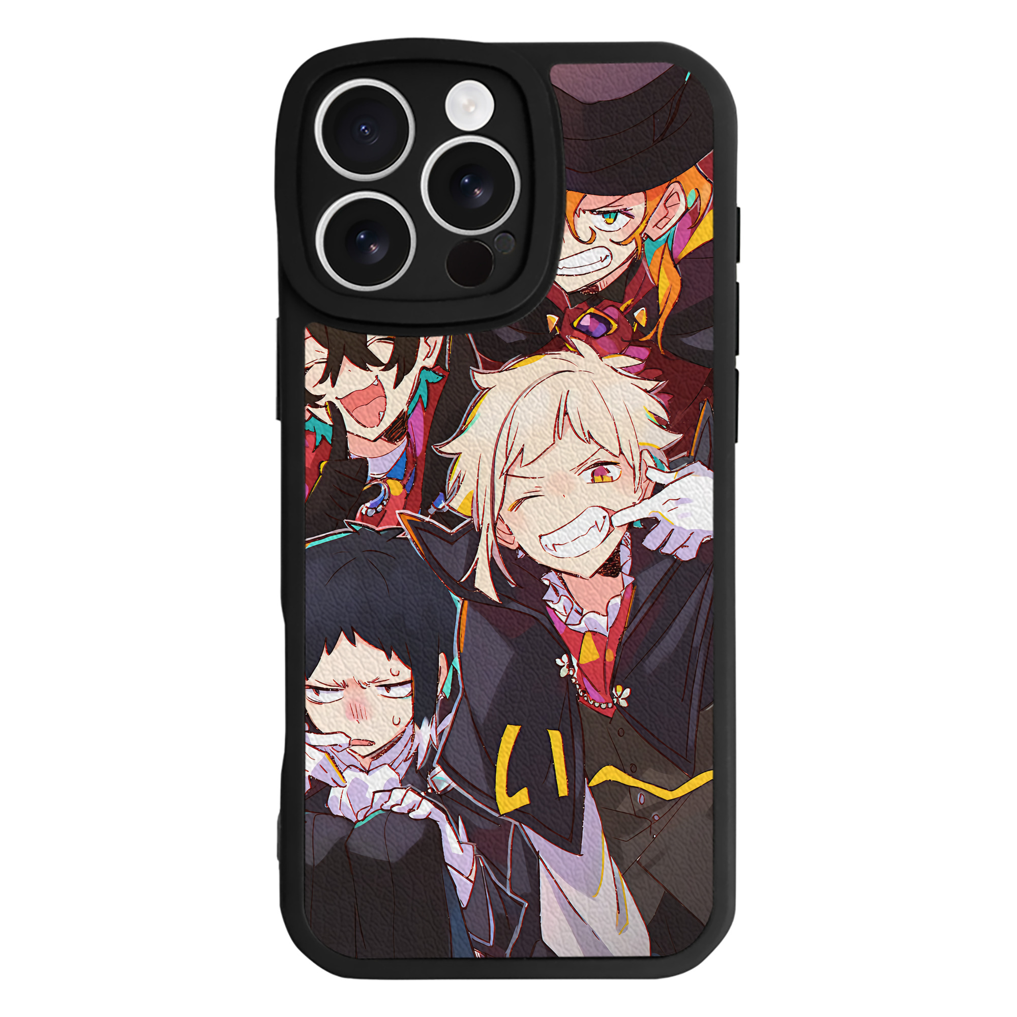 （画像用） 文豪ストレイドッグス Bungo Stray Dogs 【iPhone 16シリーズ対応】シリコンスマホケース（レザー調） 材質：シリコン